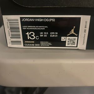 Boys brand new Jordan’s high OG